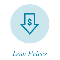 low, competitive prices