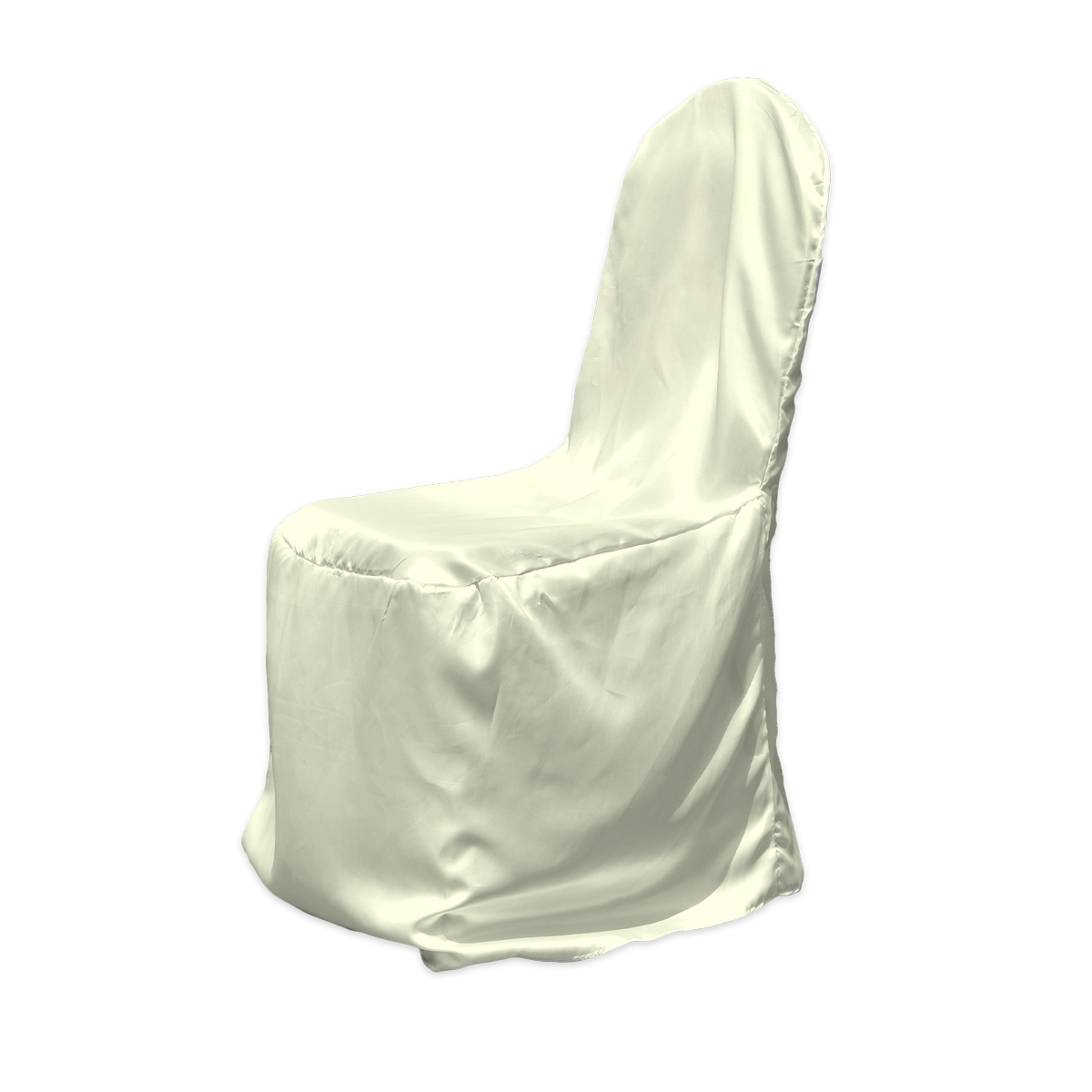 Satin Black White Ivory Banquet Chair Covers Wedding Reception - Picture 9 of 9