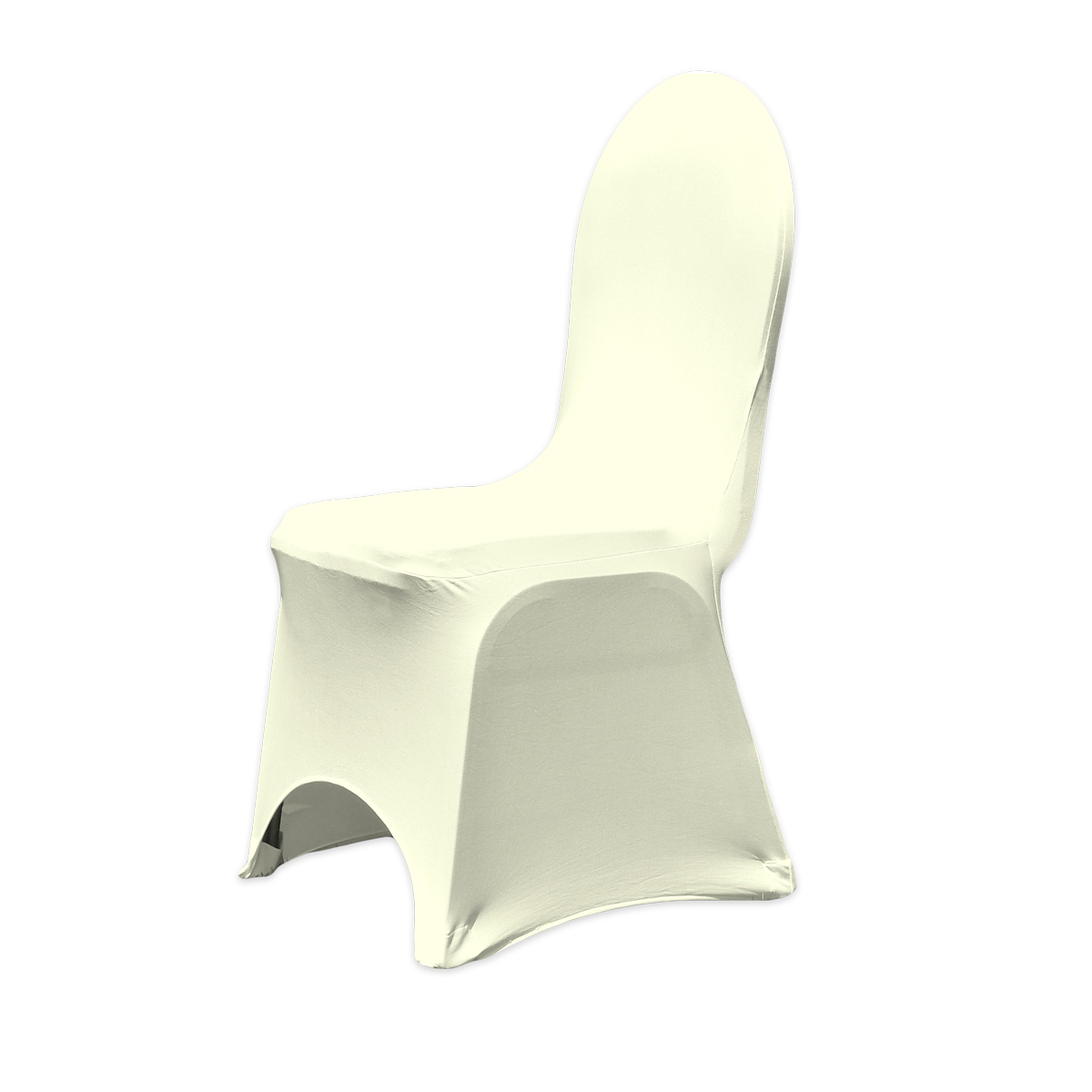 Spandex Black White or Ivory Banquet Arched Chair Covers Wedding Reception