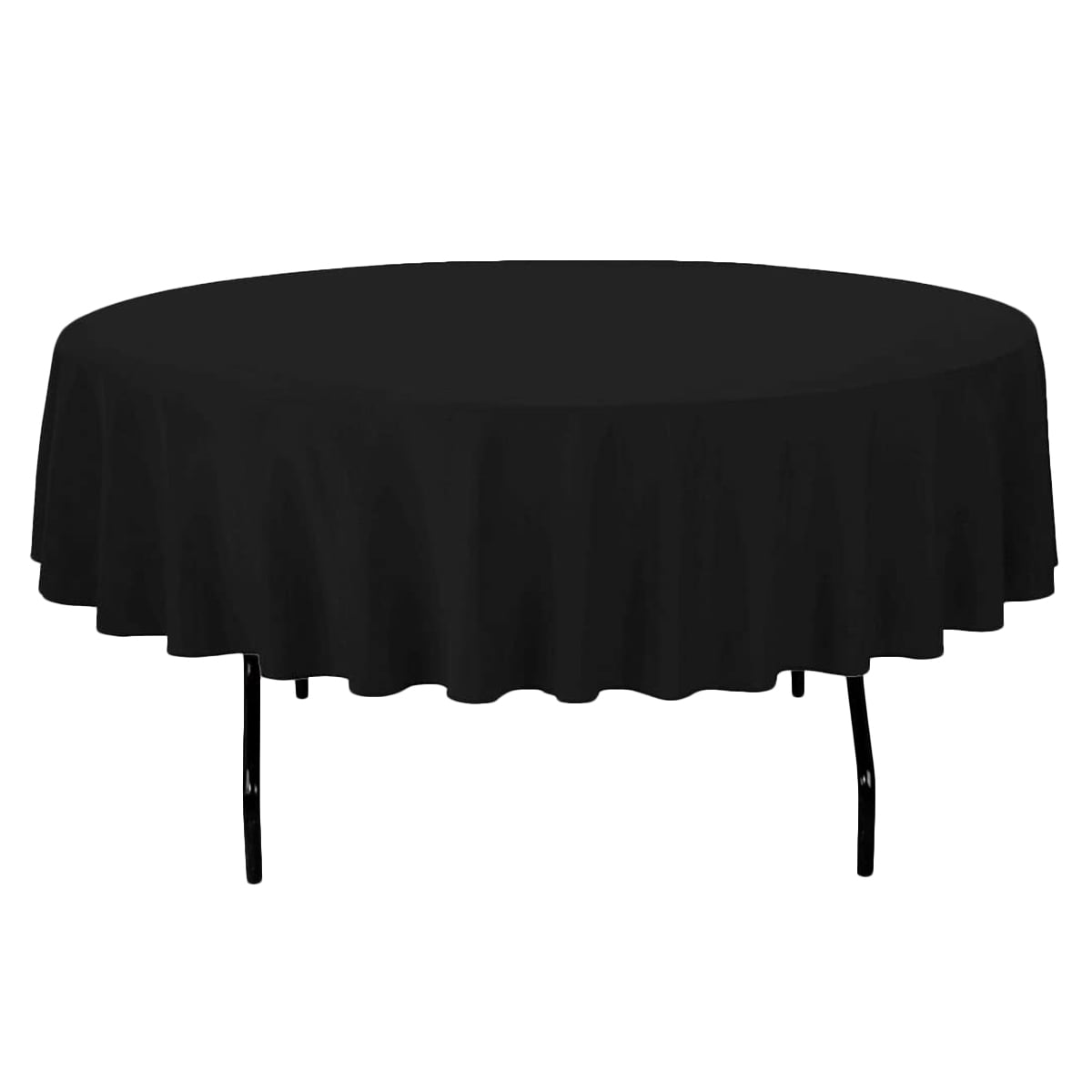 5 pc 70" Round Polyester Tablecloth Fabric Linen Cloth Dinner Wedding Banque - Picture 8 of 11