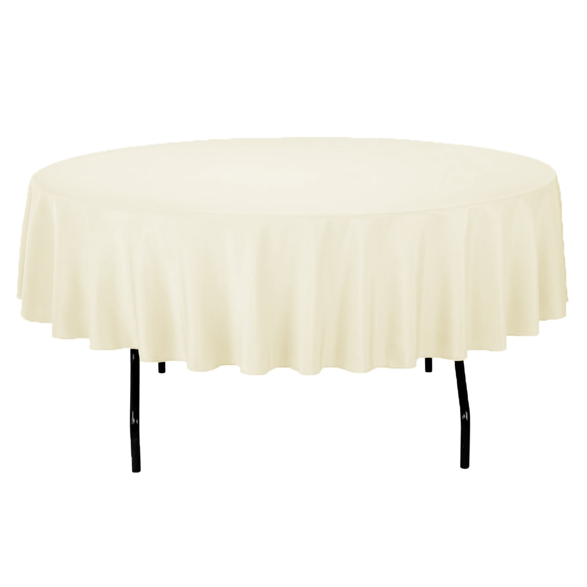 5 pc 70" Round Polyester Tablecloth Fabric Linen Cloth Dinner Wedding Banque - Picture 10 of 11